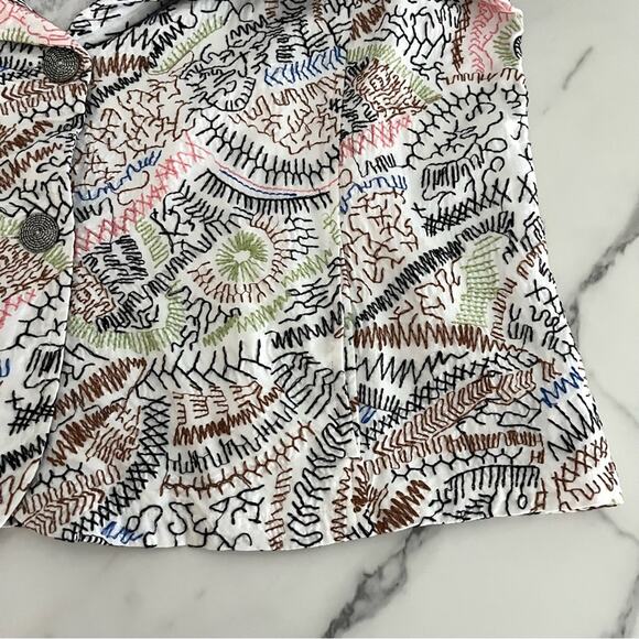 Parsley and Sage Kendall Embroidered Jacket Size XL Artsy boho cropped blazer - Picture 9 of 9